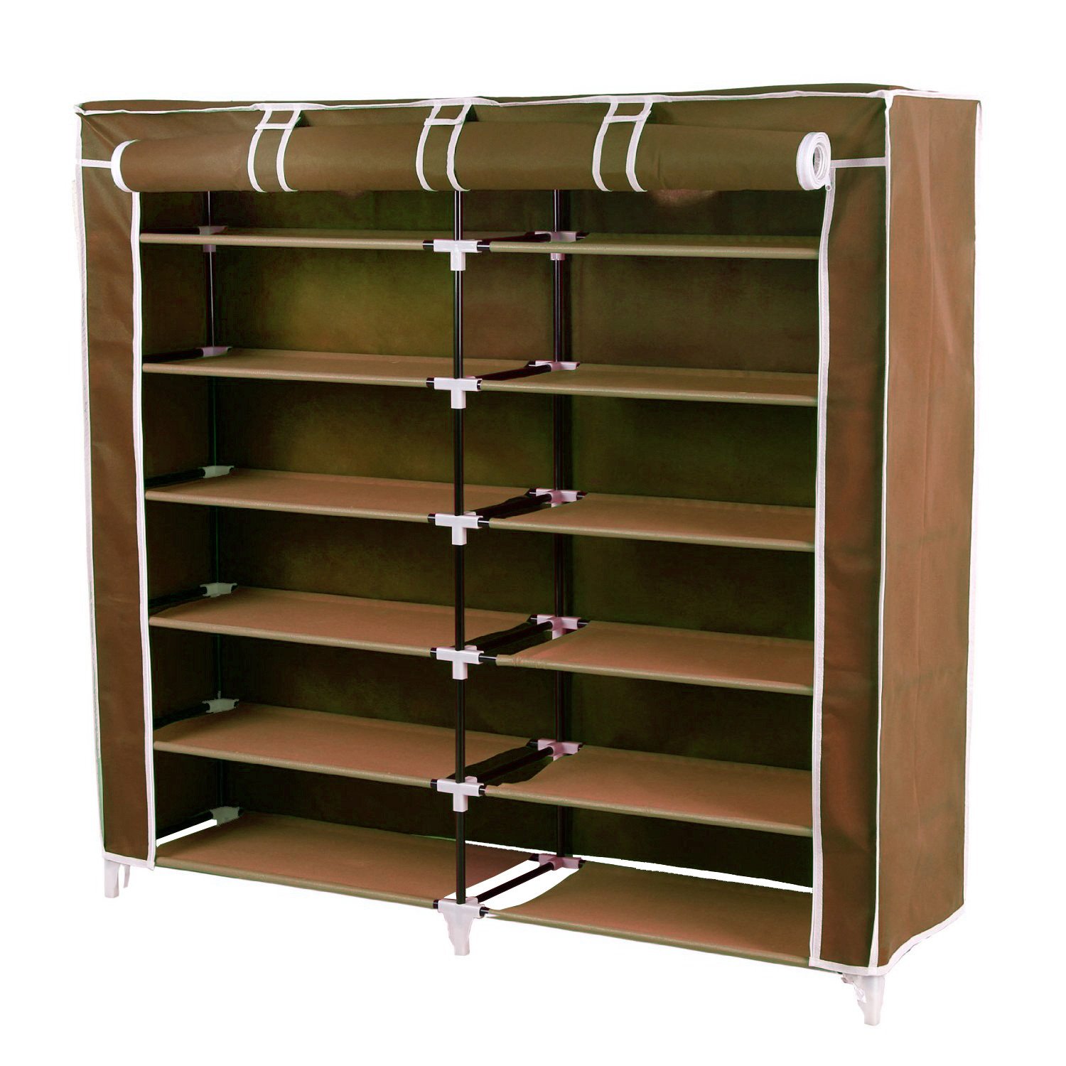 36 PAIRS SHOE RACK (BROWN)