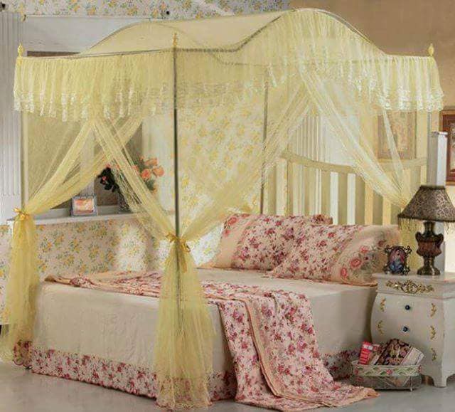 Curved Canopy Net (Cream)