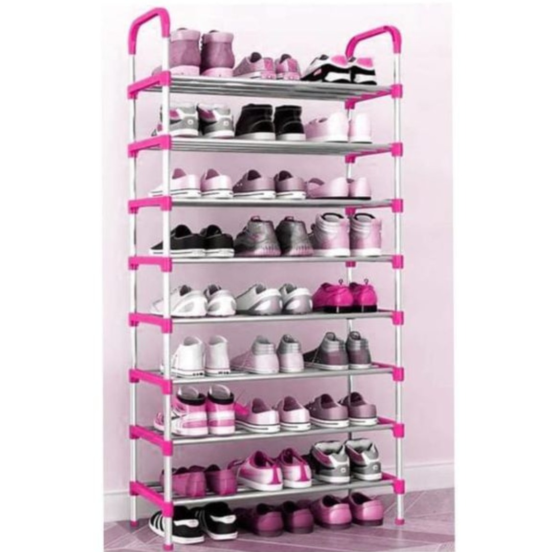 Adjustable Shoe Rack-Pink