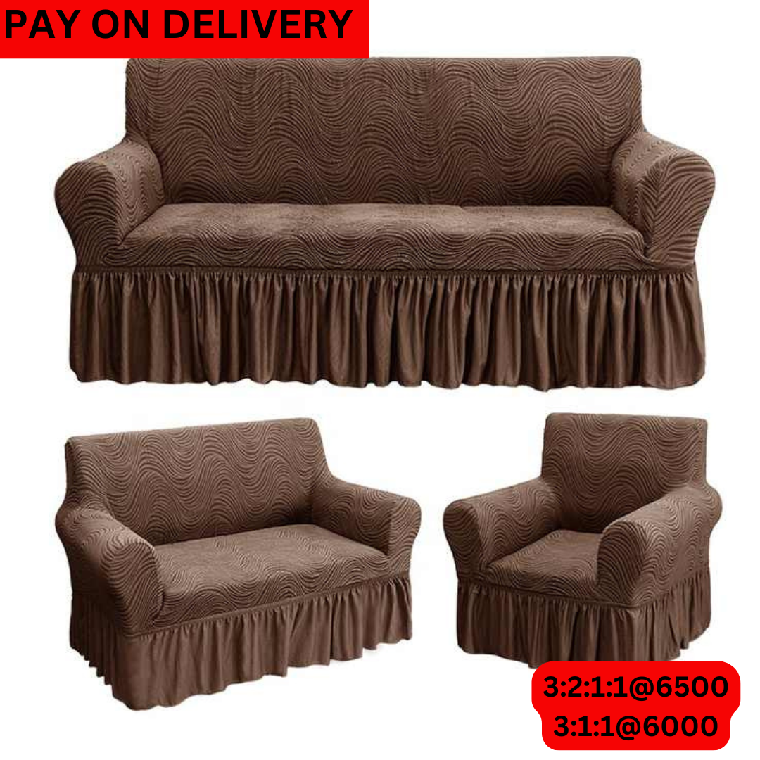 Royal Jacquard Sofa Covers (3.1.1 Brown )