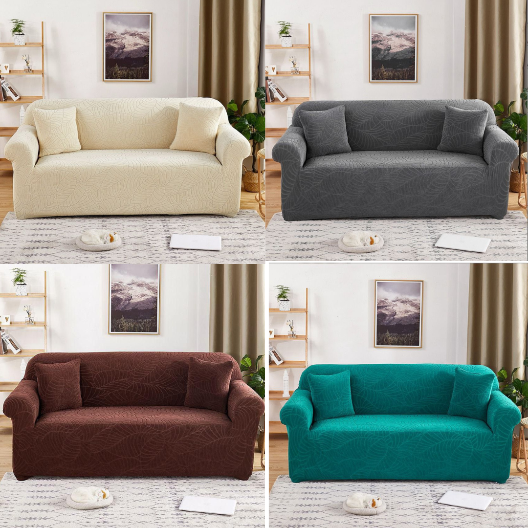 Damask Plain Sofa Covers (2 seater)